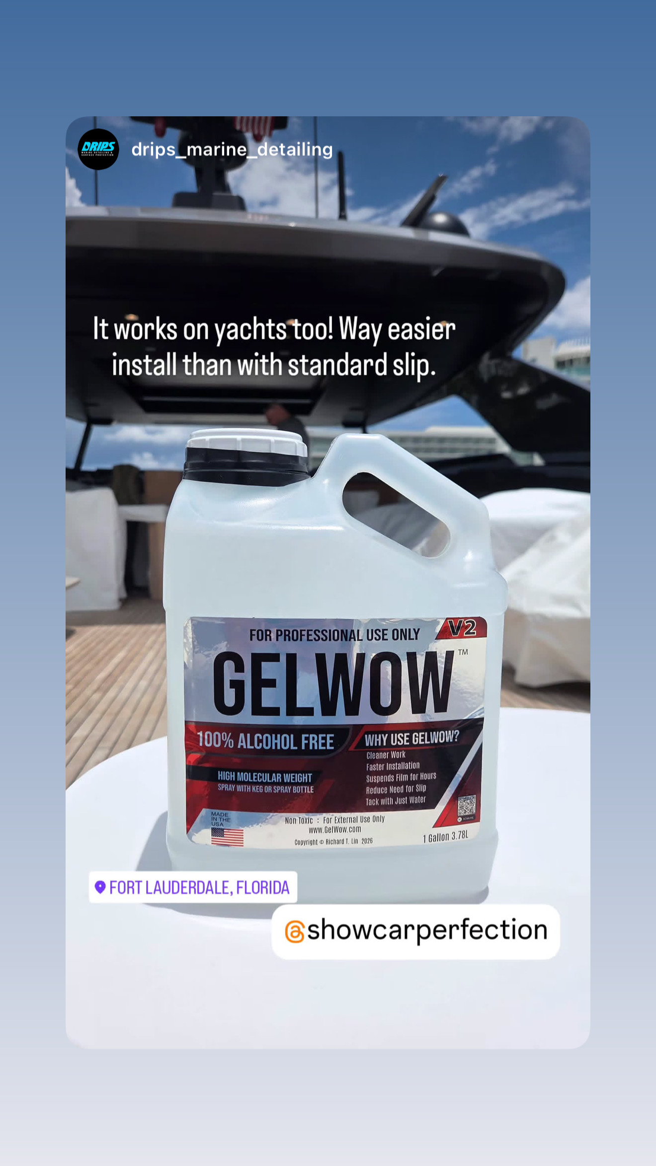 Marine PPF installation on a yacht — Fort Lauderdale, FL